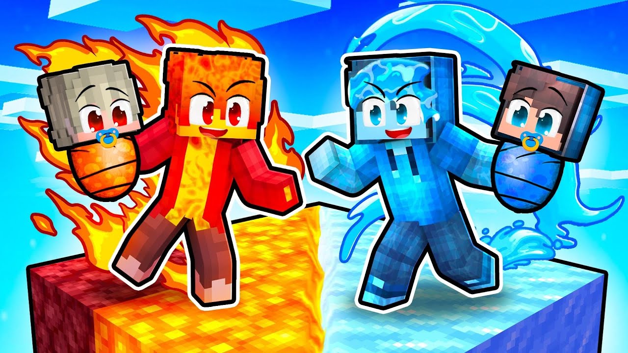 OHNIVÁ vs LEDOVÁ Rodina v Minecraftu
