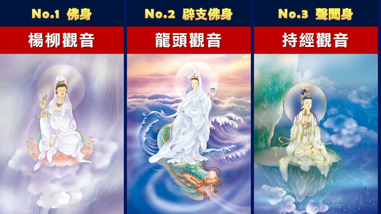 觀世音菩薩三十三法身相：「應以何身得度者，即現何身而為說法」