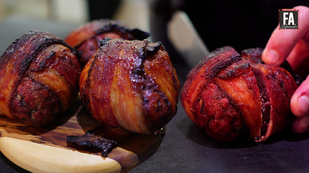MEATBALLS ENROLADAS NO BACON