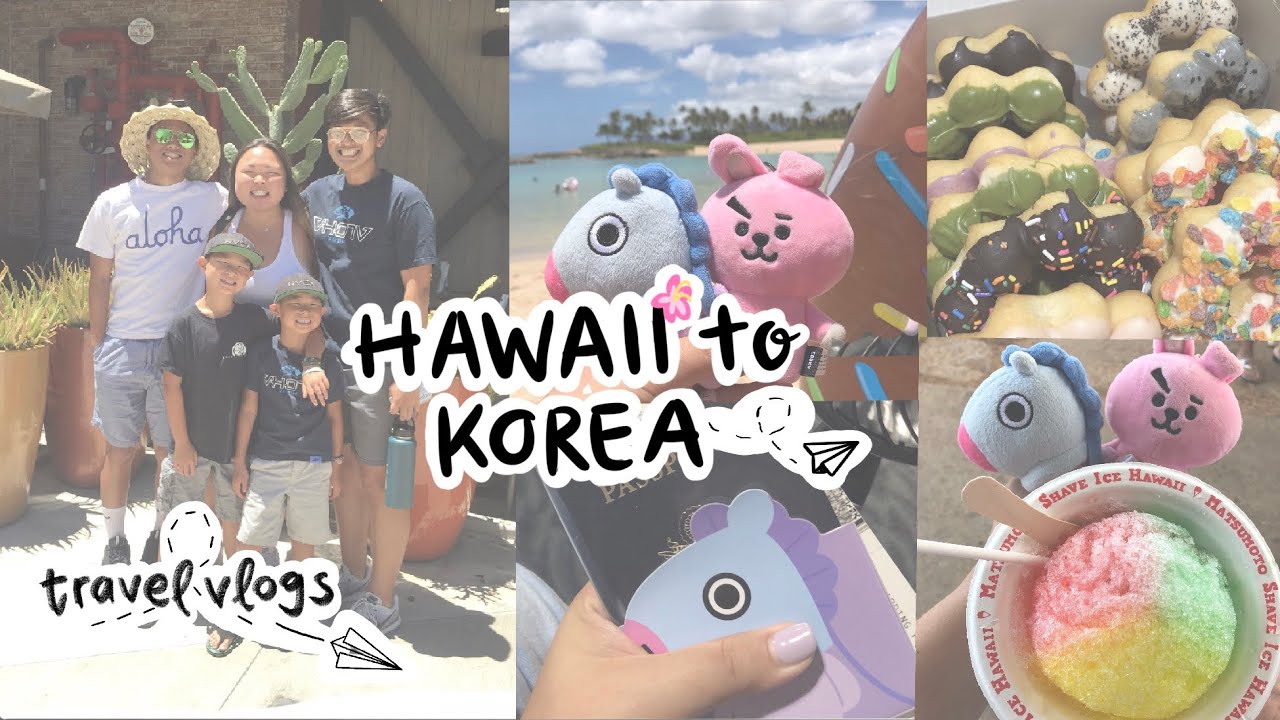 hawaii recap + going to korea!  (/^▽^)/ // study abroad in korea vlog #0