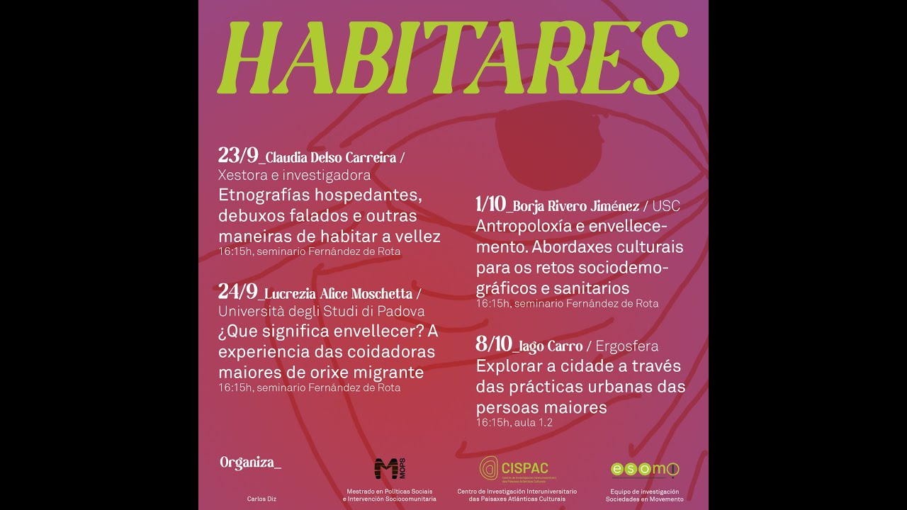 HABITARES. Antropoloxía e envellecemento (I). Borja Rivero Jiménez, USC