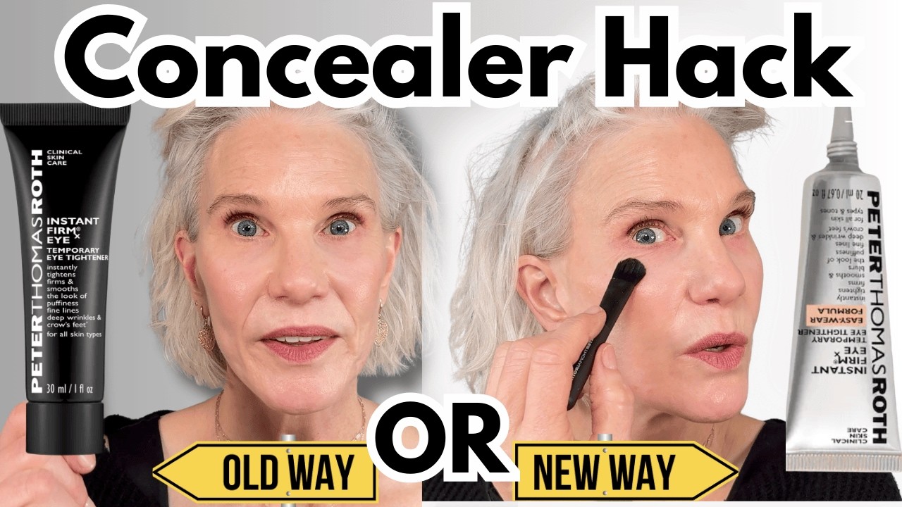 Testing PTR FirmX Eye Tight: Old Formula vs NEW Under Concealer on Mature Eyes