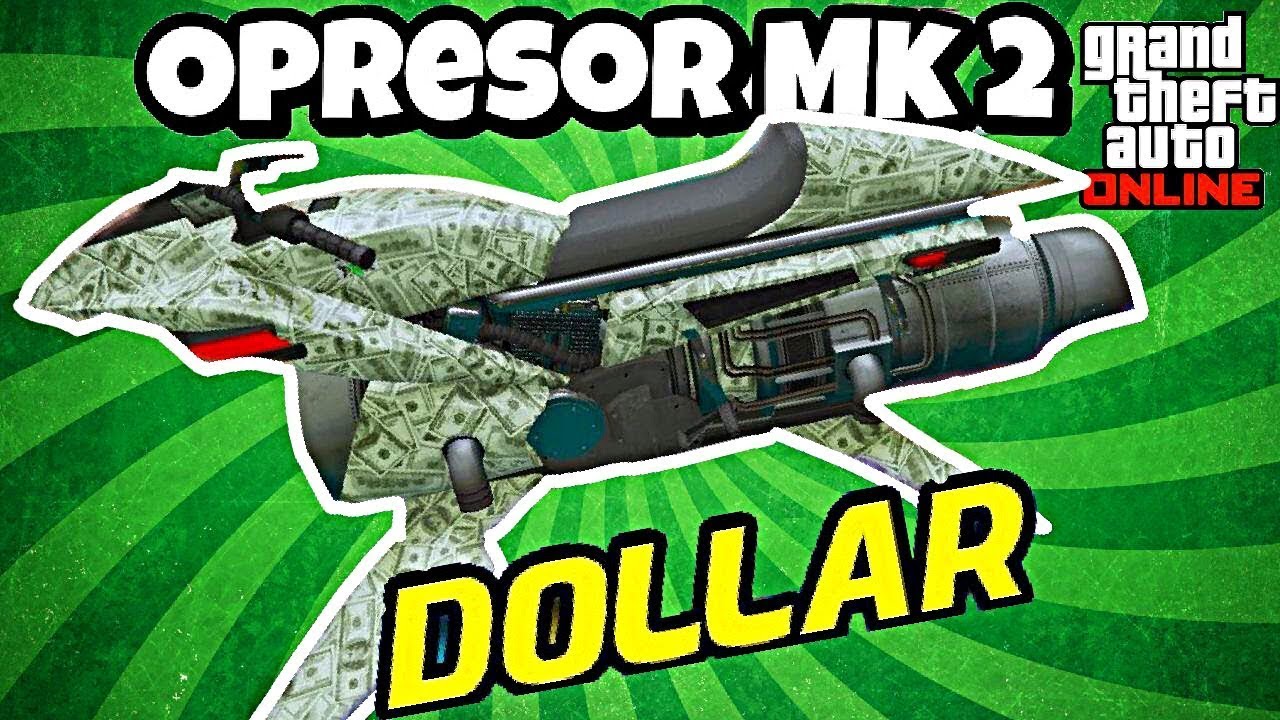 COMO MODEAR LA OPRESSOR MK2 CON PINTURA DE DOLLAR GTA 5 ONLINE