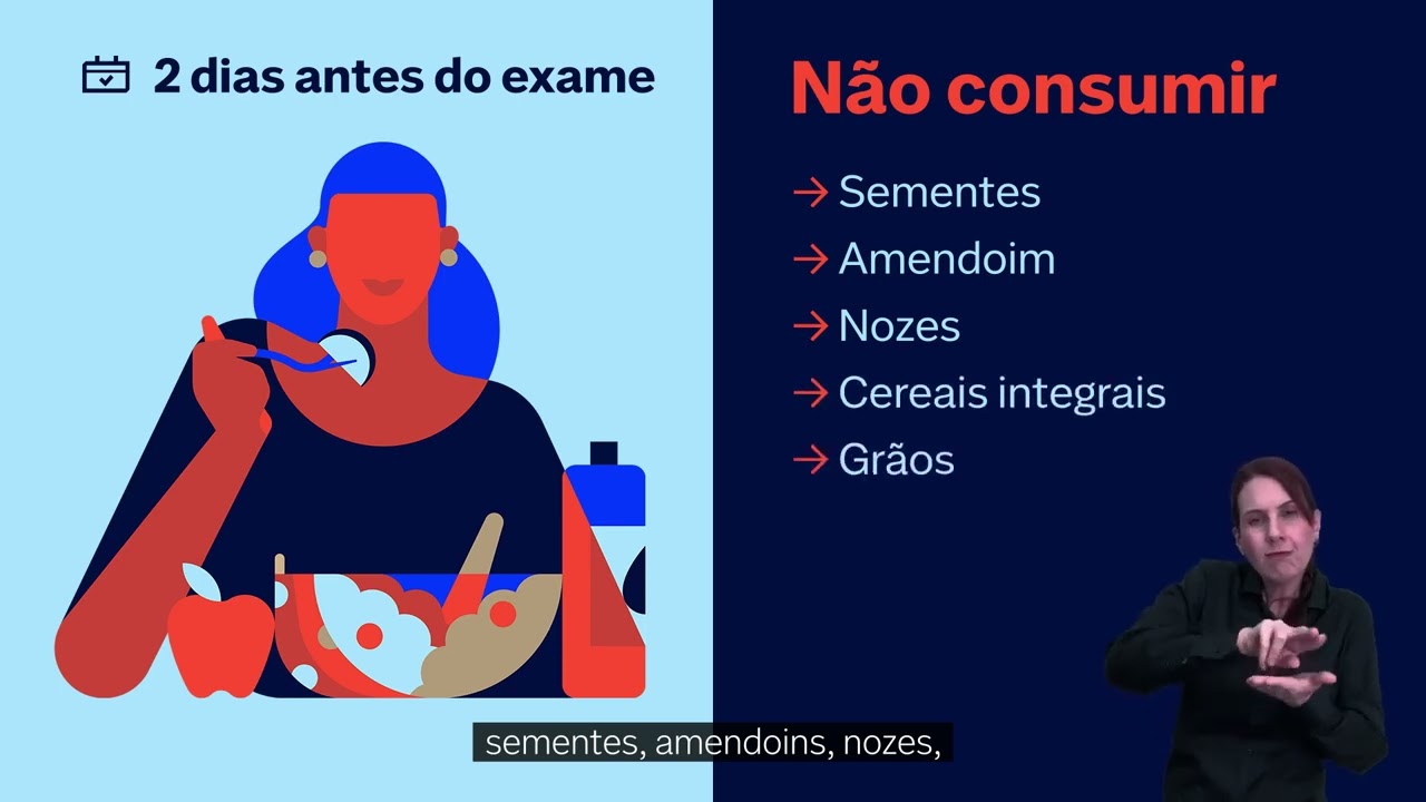 Orienta&ccedil;&otilde;es de preparo para Colonoscopia
