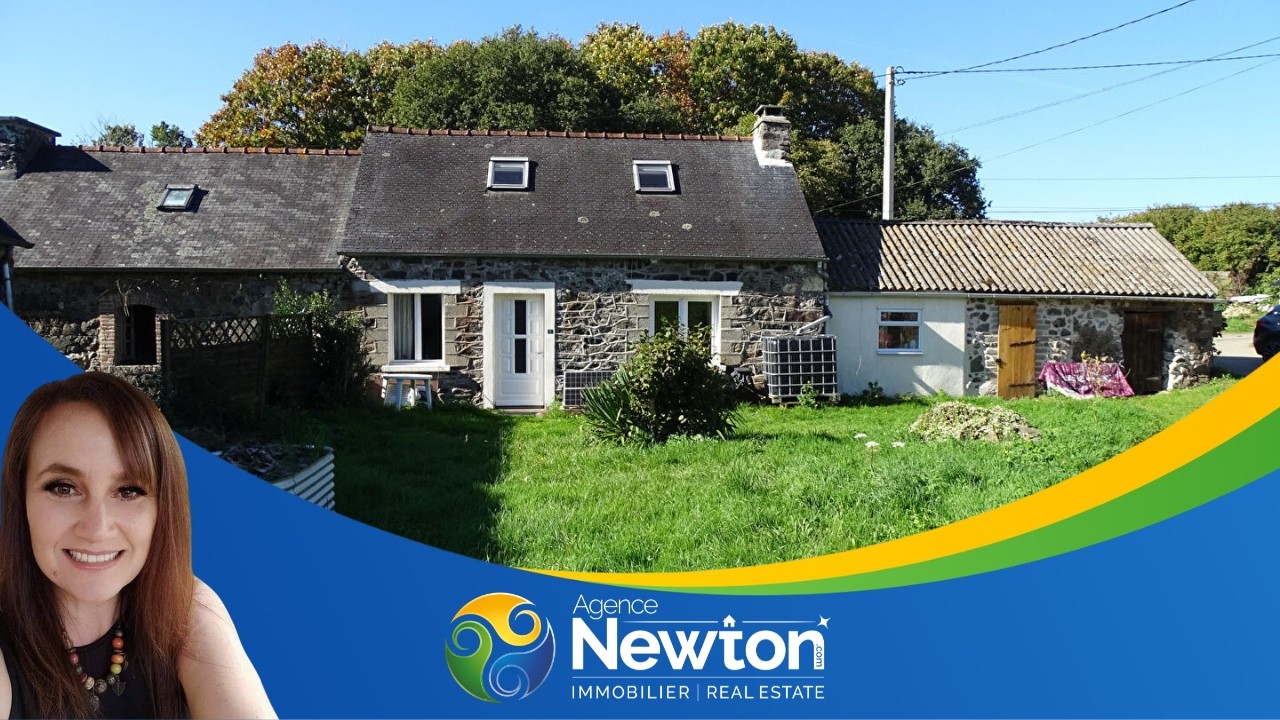 Charming Stone Cottage in Brittany with South-Facing Garden, Near Plougonver
