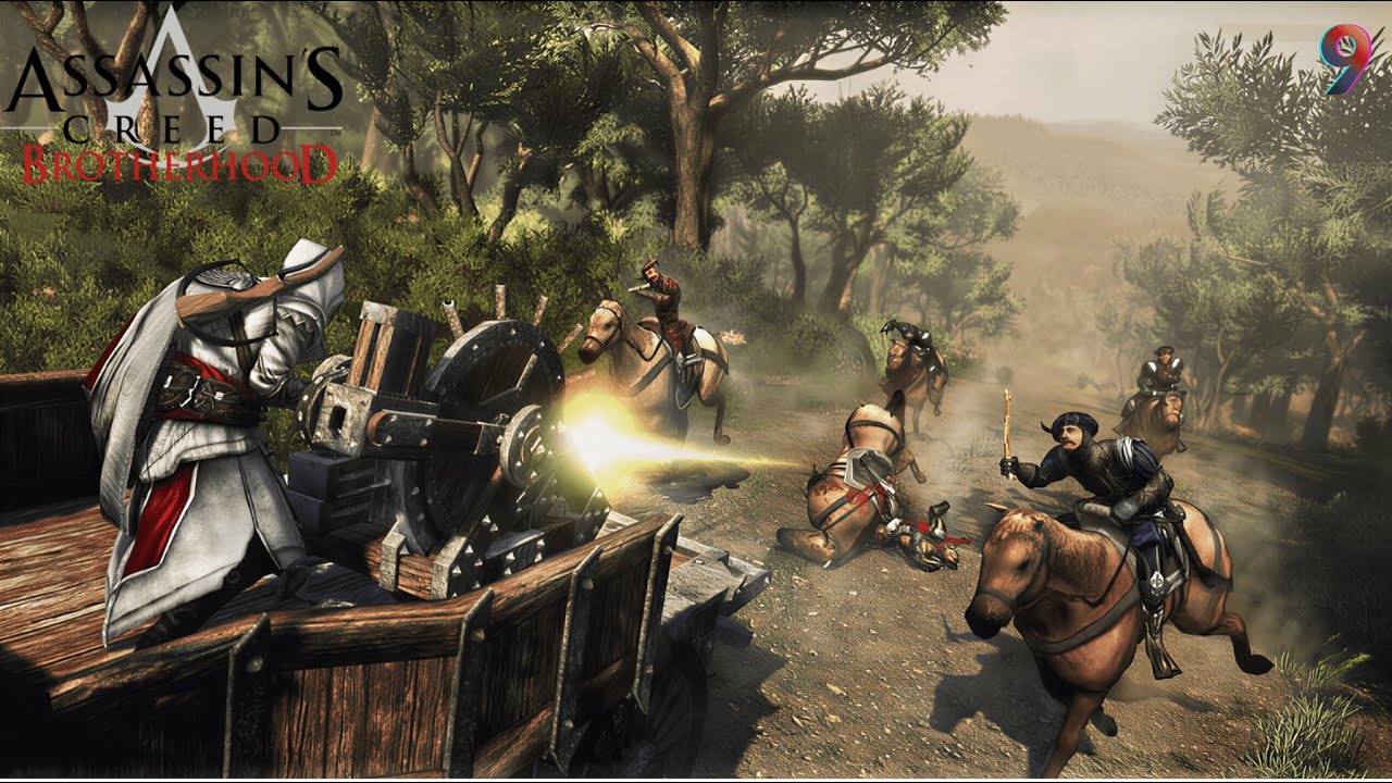 Destroying Machine Guns | Assassin Creed Brotherhood Gameplay #9