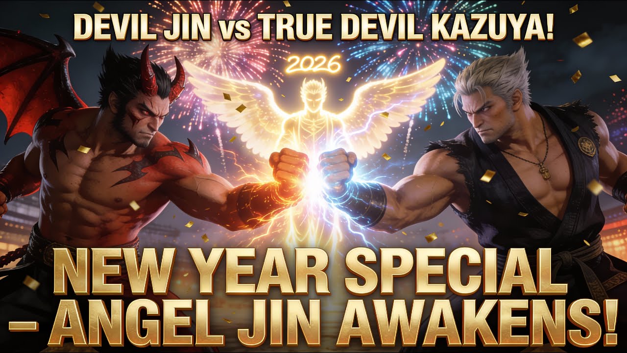New Year 2026 Special: DEVIL JIN vs TRUE DEVIL KAZUYA – ANGEL JIN Finally Rises in Tekken 8! 🎆🔥