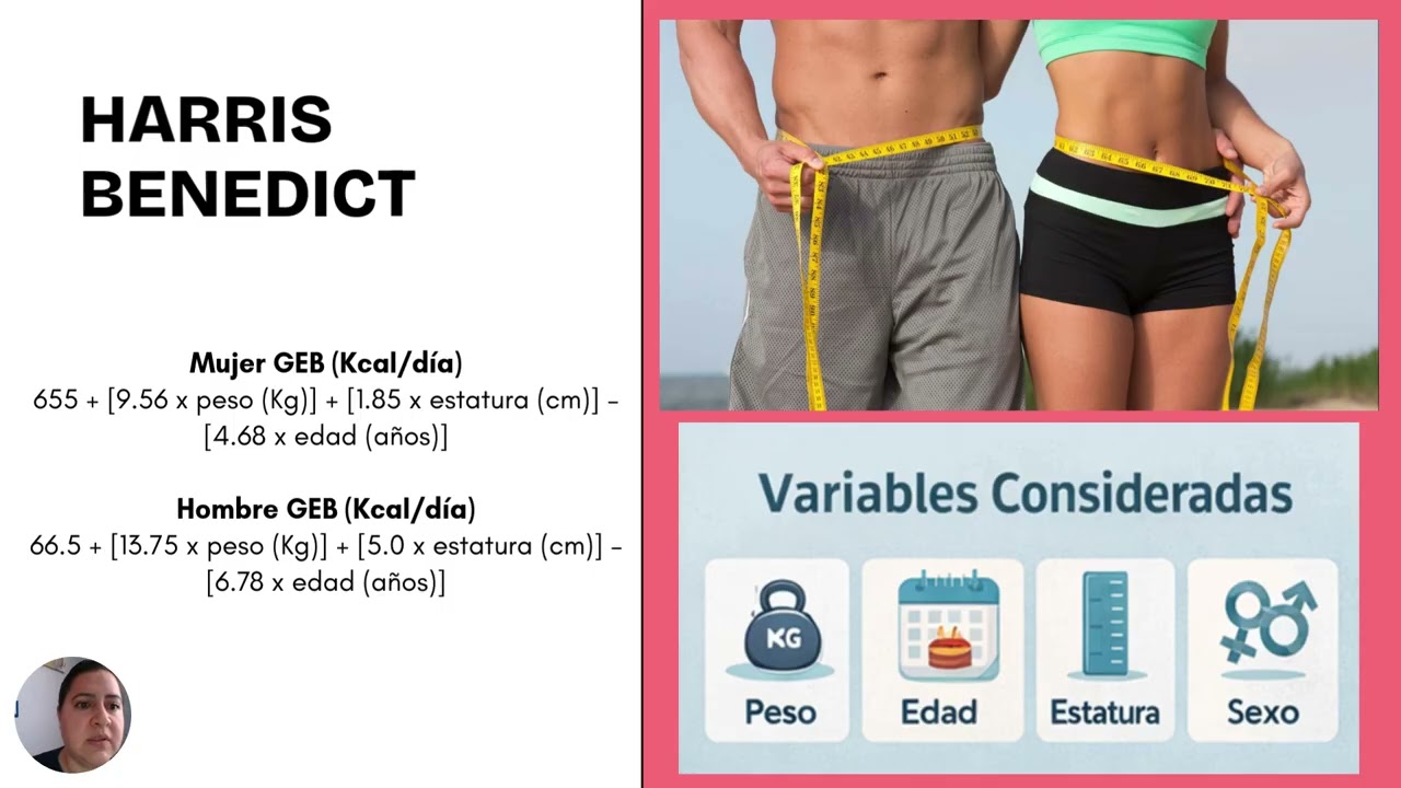 Cálculo dietético del individuo sano. Formulario para el cálculo energético.