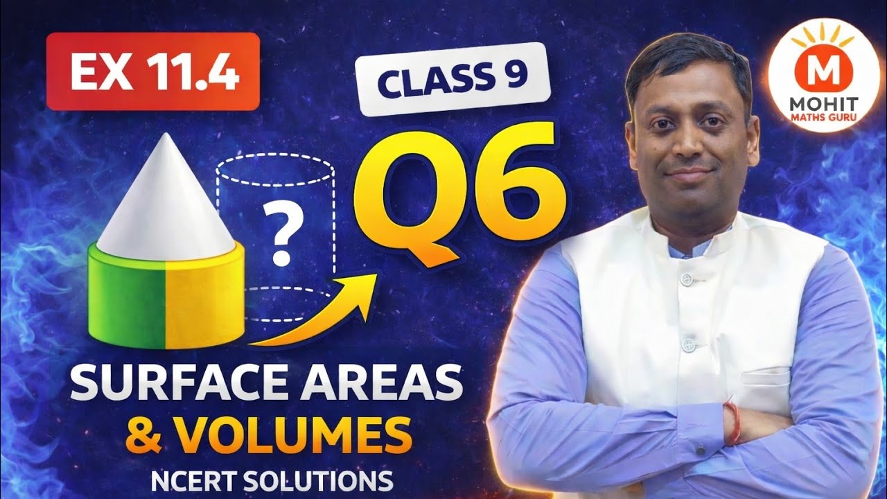 Class 9 Maths Ex 11.4 Q6 | Surface Areas and Volumes | NCERT Solutions | Mohit Maths Guru