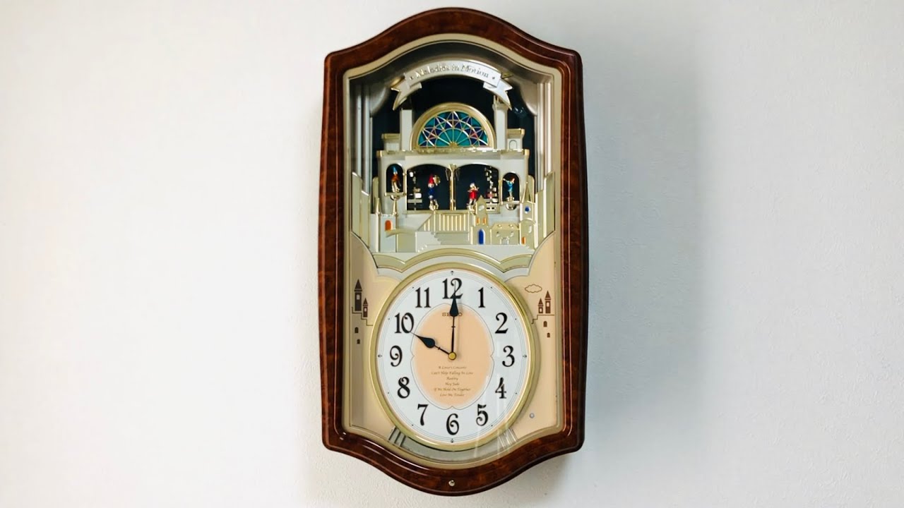 SEIKO Melodies in Motion Clock QXM135BRH からくり時計