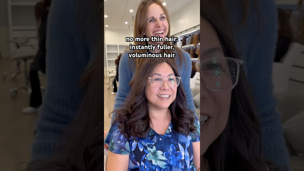 naturally fuller hair #hairtopper #thinninghair #hairpiece #thinhairsolutions #hairtok #tutorial