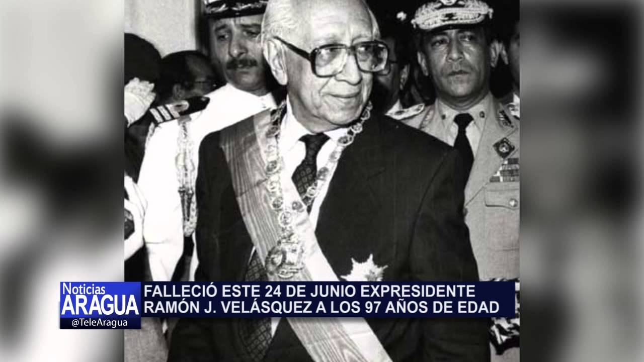 Falleció el expresidente Ramón J. Velásquez a los 97 años de edad 24-06-2014