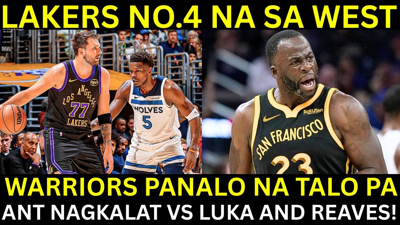 Lakers Number 4 na sa West! Ant Walang NAGAWA kay Luka! | Warriors NAISAHAN pa ng Bulls!
