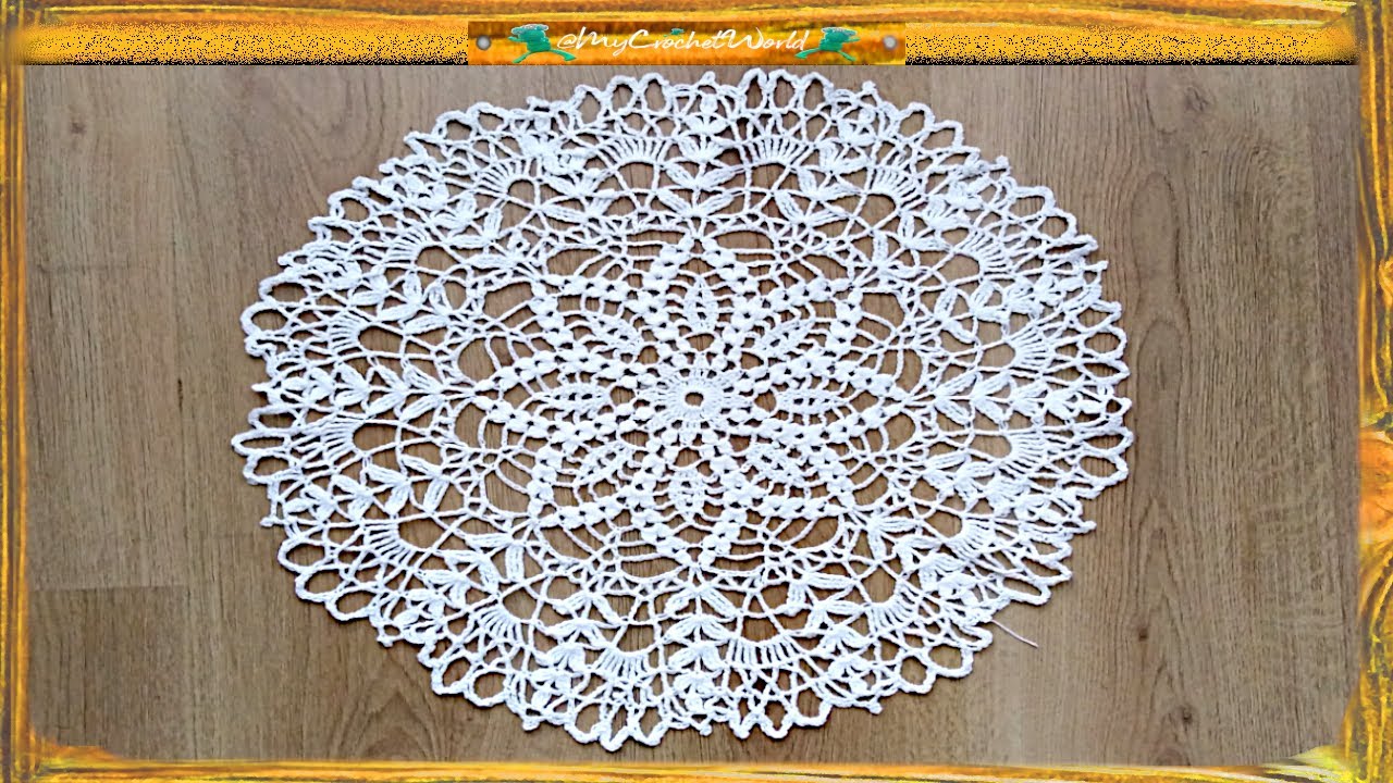 Serwetka ok 50cm/cz.1/rzędy 1-10/Easy-Medium Crochet /Dla początkujących  i średnich @mycrochetworld