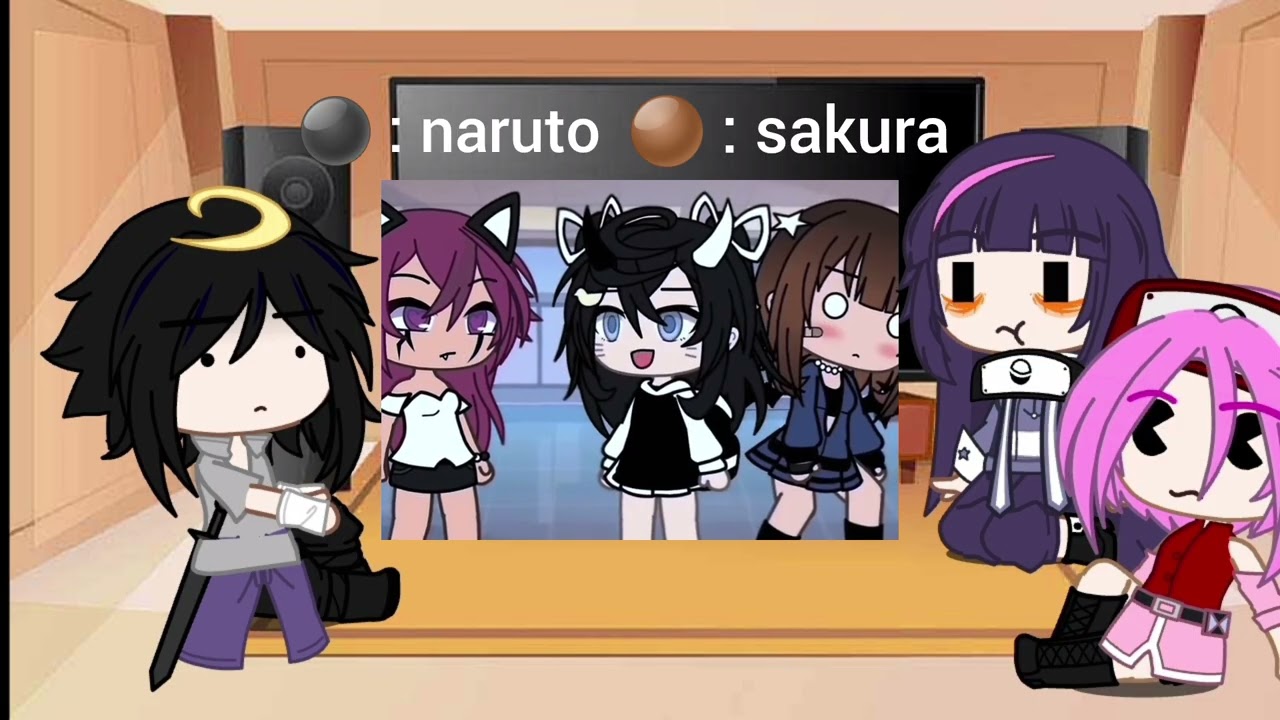 team 7(+hinata -kakashi)react to naruto as random gacha tiktok//frist reaction video//naruto ×gacha/