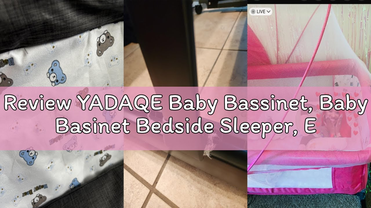 Review YADAQE Baby Bassinet, Baby Basinet Bedside Sleeper, Easy to Fold Portable Crib Side Bassinet