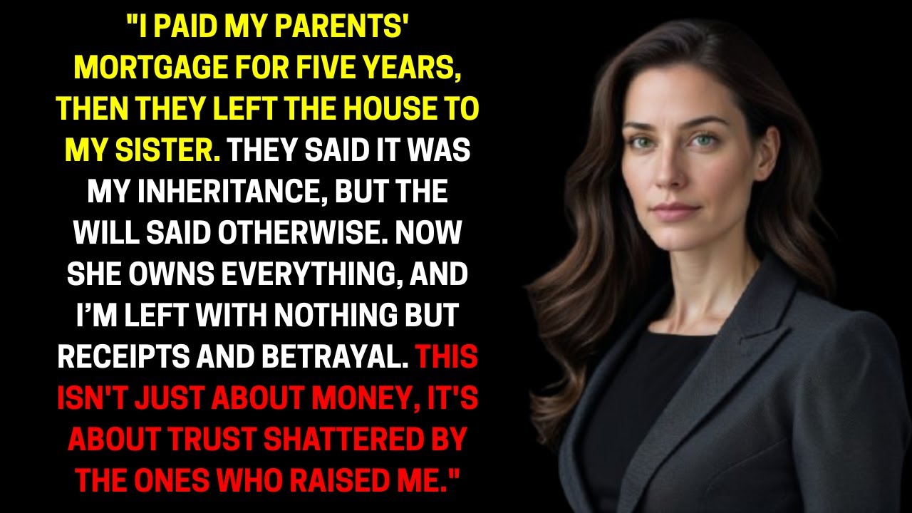 I Paid My Parents' Mortgage For 5 Years—Then They Left The House To My Sister In Their Will...