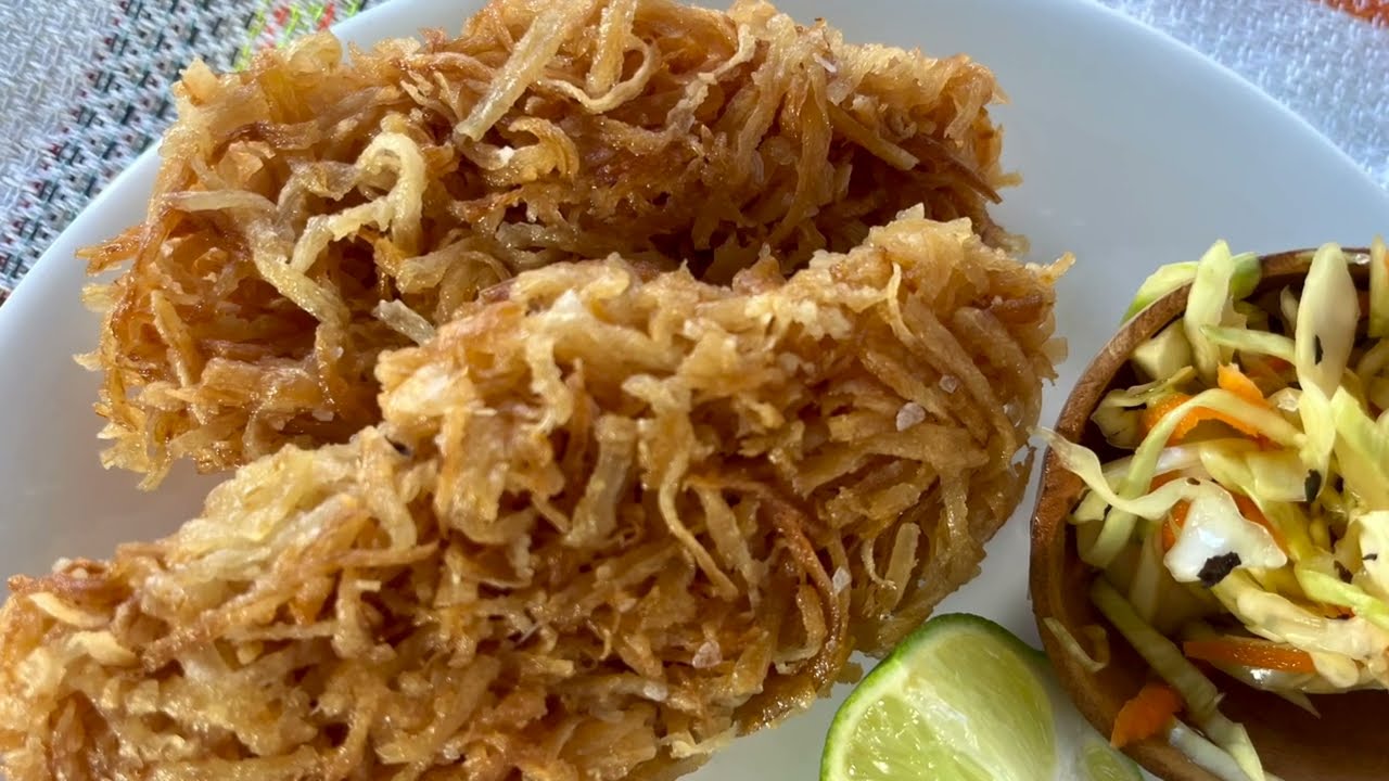 ENREDOS DE YUCA comida salvadoreña