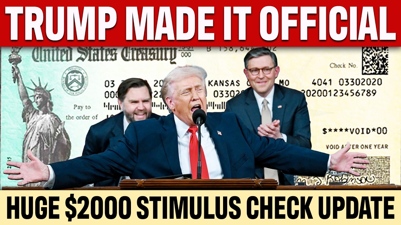 CHECKS TO ALL! Trumps $2000 Stimulus Check Latest Update | Dividends at State of the Union