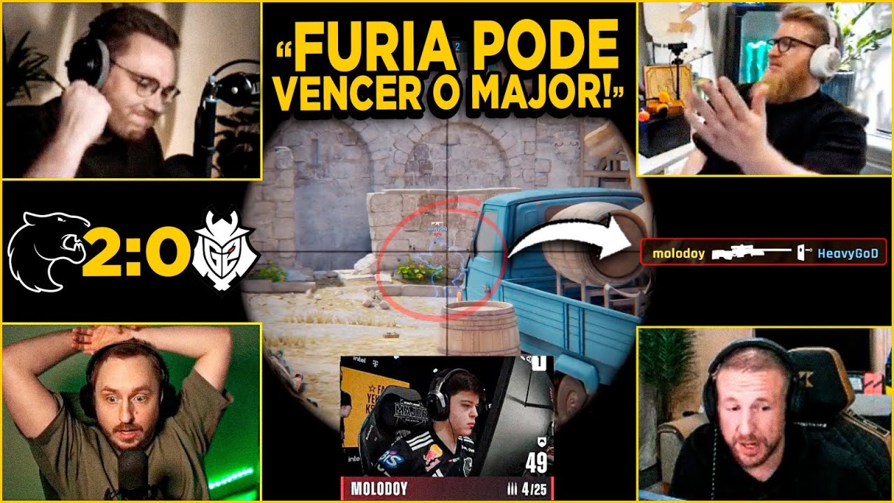 REA&Ccedil;&Otilde;ES DOS GRINGOS com A FURIA nos PLAYOFFS do MAJOR! (LEGENDADO)