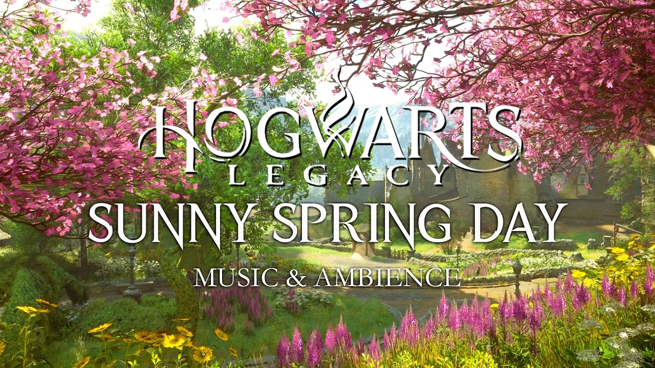 Hogwarts Spring Blossom | Calming & Peaceful Harry Potter Music & Ambience