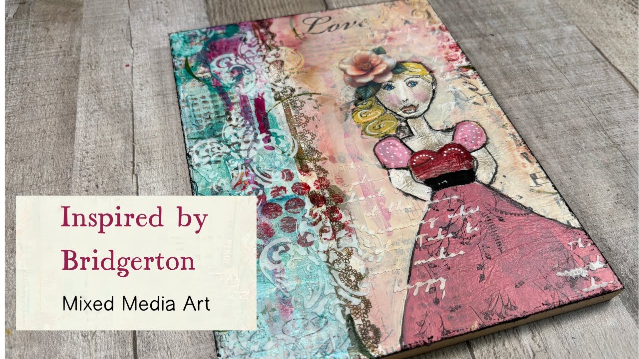 Mixed Media Art Inspired by Bridgerton