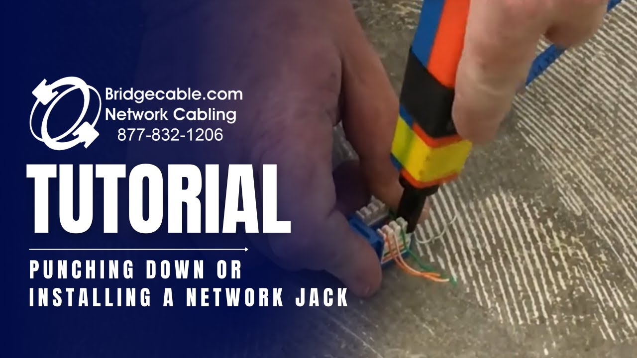 Tutorial for Punching Down or Installing a Network Jack | BridgeCable.com