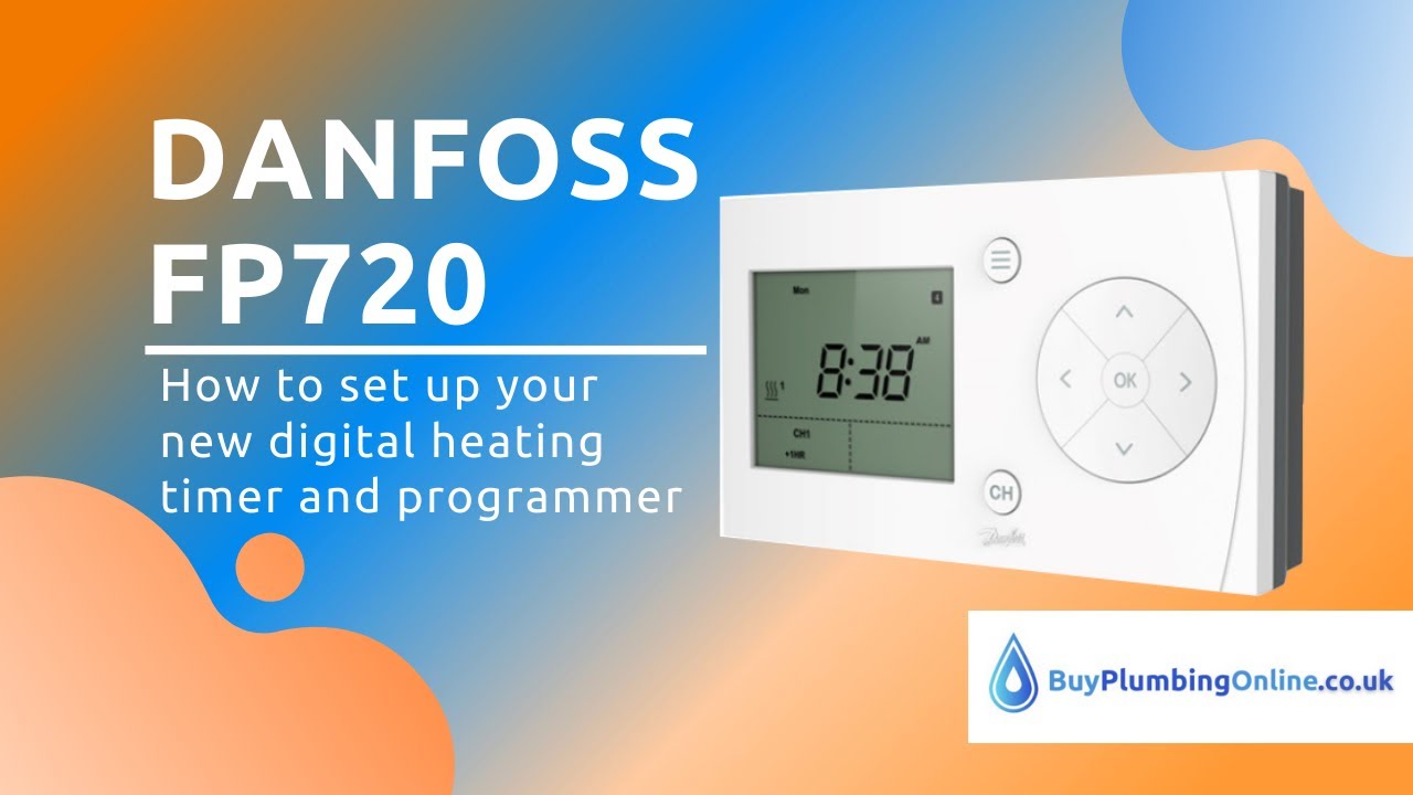 How-to easily set up your new Danfoss FP720 digital heating timer and programmer