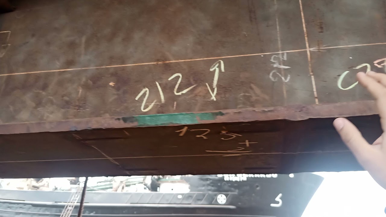 Quilla y Zapata de un buque parte 2