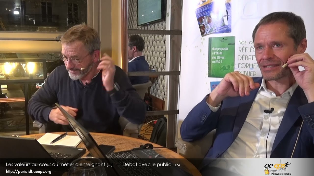 A. Canvel & F. Micheletti : Bistrot péda « Les valeurs au cœur du métier d’enseignant [...] » — 3/6