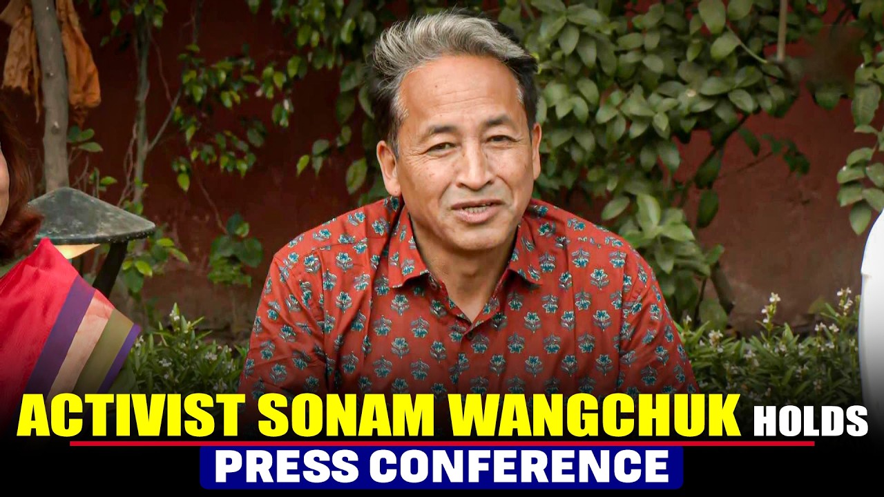 LIVE: Activist Sonam Wangchuk first press briefing after his release from detention |Gitanjali Angmo
