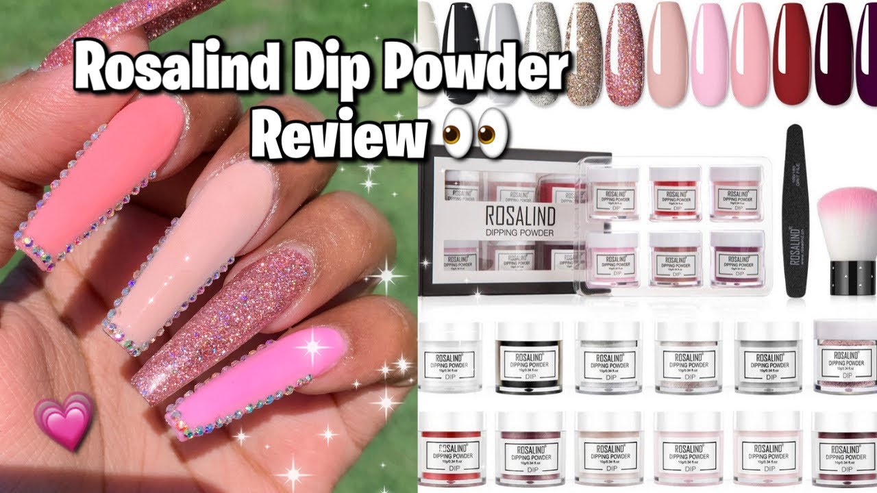 Rosalind Dip Powder Kit Reveiw | Dip Powder Tutorial For Beginners | Blingy Nails