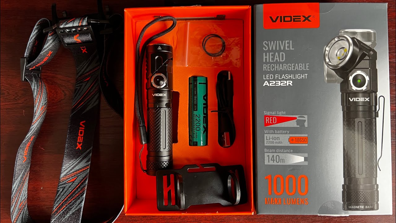 Обзор фонарика VIDEX A232R