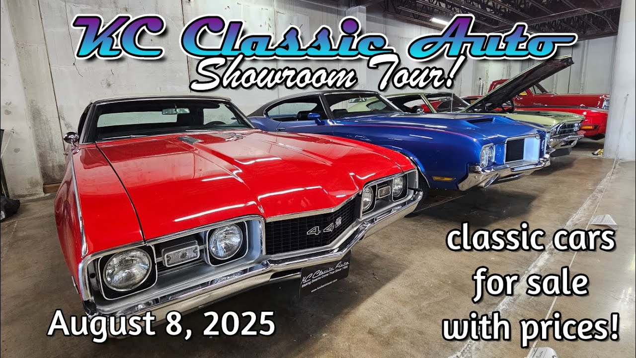 CLASSIC CARS FOR SALE !! KC Classic Auto August  8 2025 - muscle cars - hot rods - classic trucks