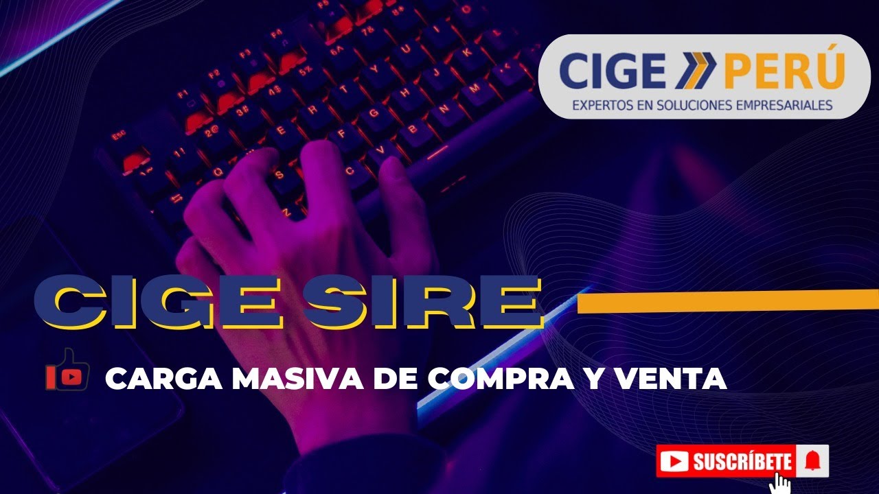 Carga Masiva de Ventas y Compras en ERP CIGE