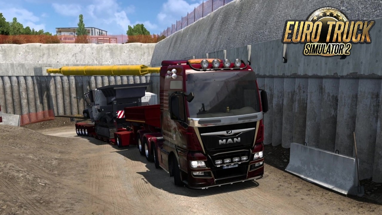 【ローローダー積載配送】 Euro Truck Simulator 2 【ETS2/POV】