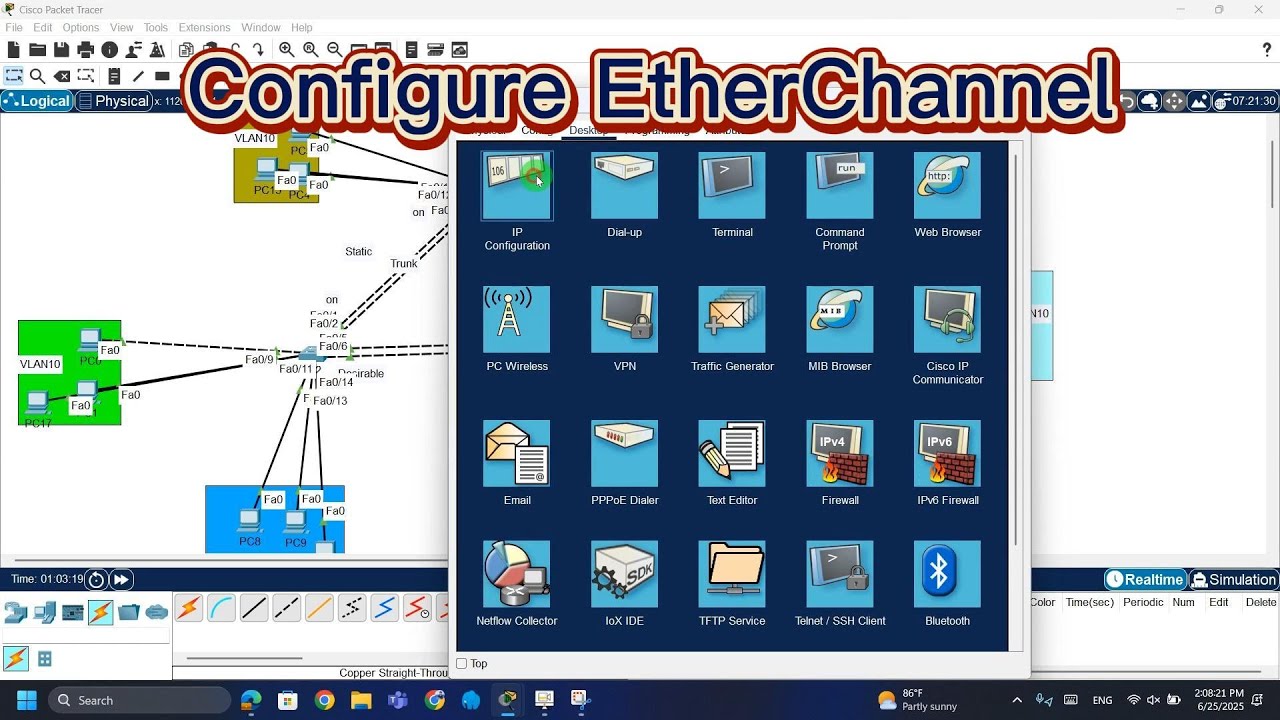 How to Configure EtherChannel (PAgP & LACP) | Cisco Networking Tutorial