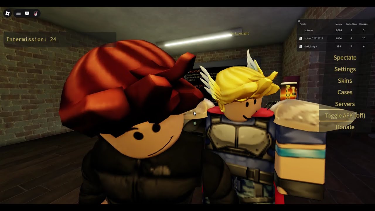 Roblox Unknown Threat - hide and seek with viewers