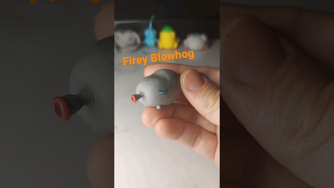 Fiery Blowhog from Pikmin made with clay #pikmin #clay