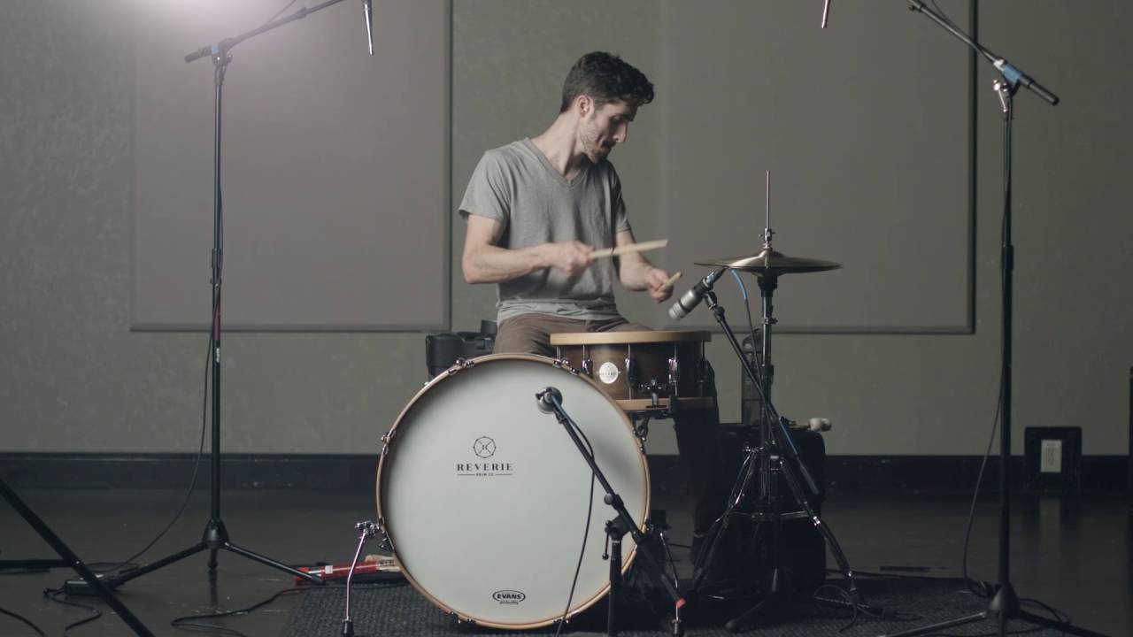 Reverie 24x11 bass drum paired with a Reverie 14x7 wood hoop snare drum