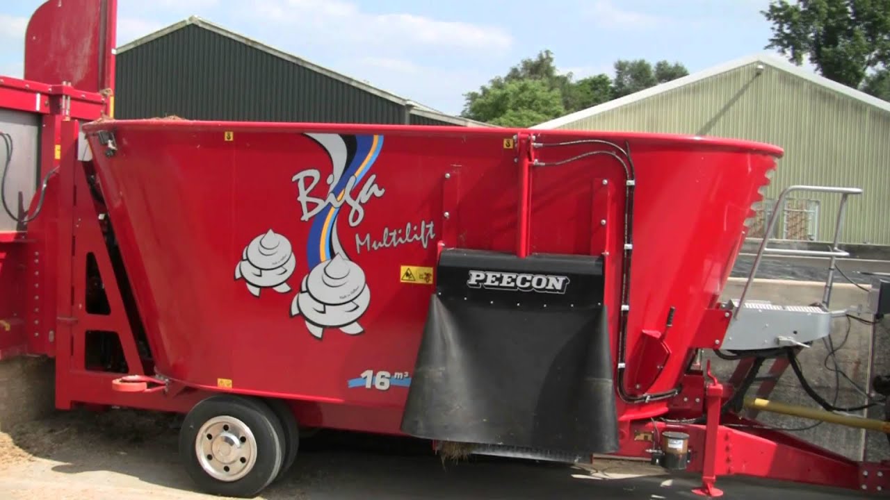Peecon Biga Multilift 16m3, New self-loading system for Peecon Biga vertical feed mixers
