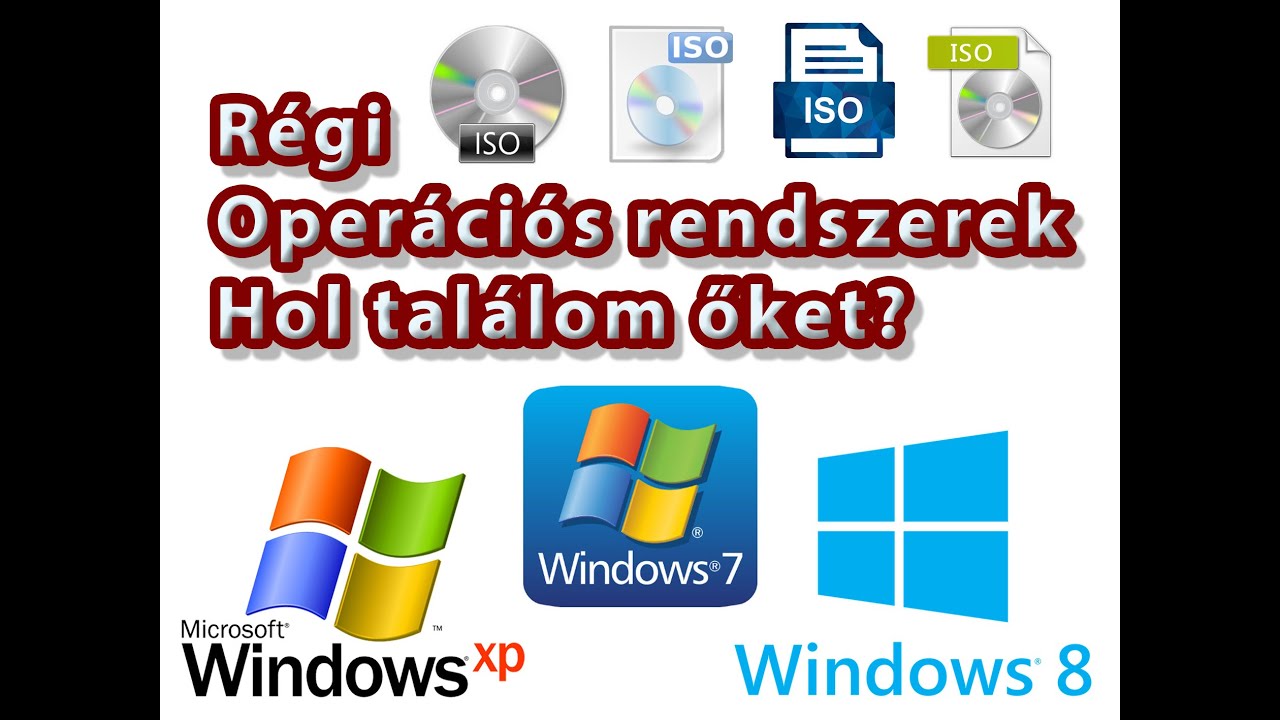 Hol tal&aacute;lom a r&eacute;gi oper&aacute;ci&oacute;s rendszerek ISO f&aacute;jljait?