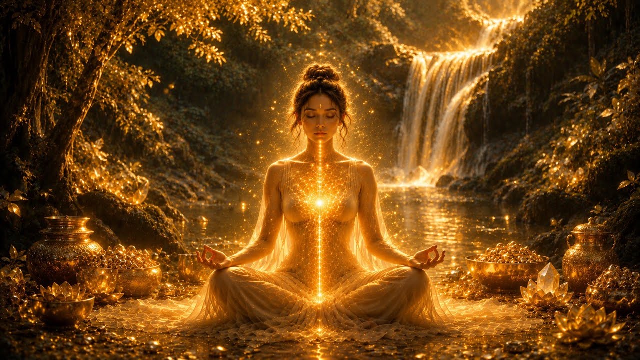 888 Hz Abundance Frequency + Flowing Water | Attract Wealth, Luck & Positive Energy