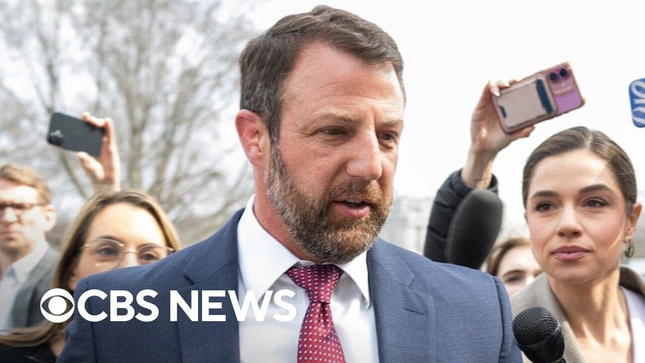 Sen. Markwayne Mullin reacts to Trump picking him to replace Kristi Noem