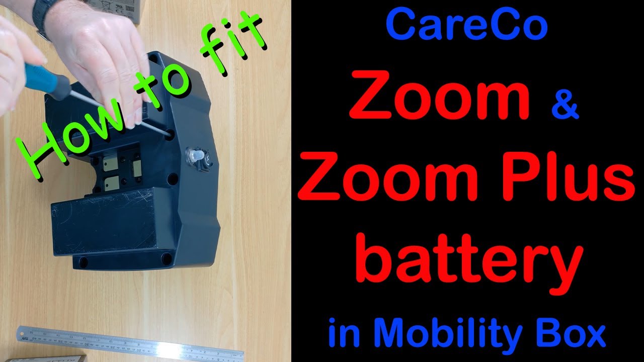 Careco Zoom & Carco Zoom Plus battery, How to Fit in mobility scooter box