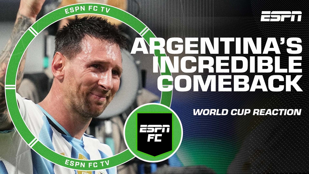 FULL REACTION: Lionel Messi & Argentina&rsquo;s EPIC COMEBACK stuns Egypt! World Cup favourites? | ESPN FC