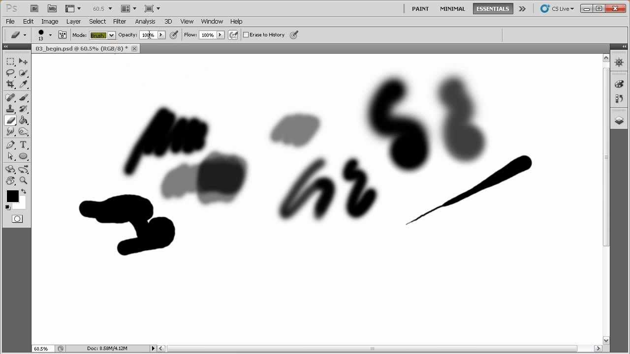 Free Beginner's Guide to Digital Painting in Photoshop CS5 Tutorial - basic tools for painting