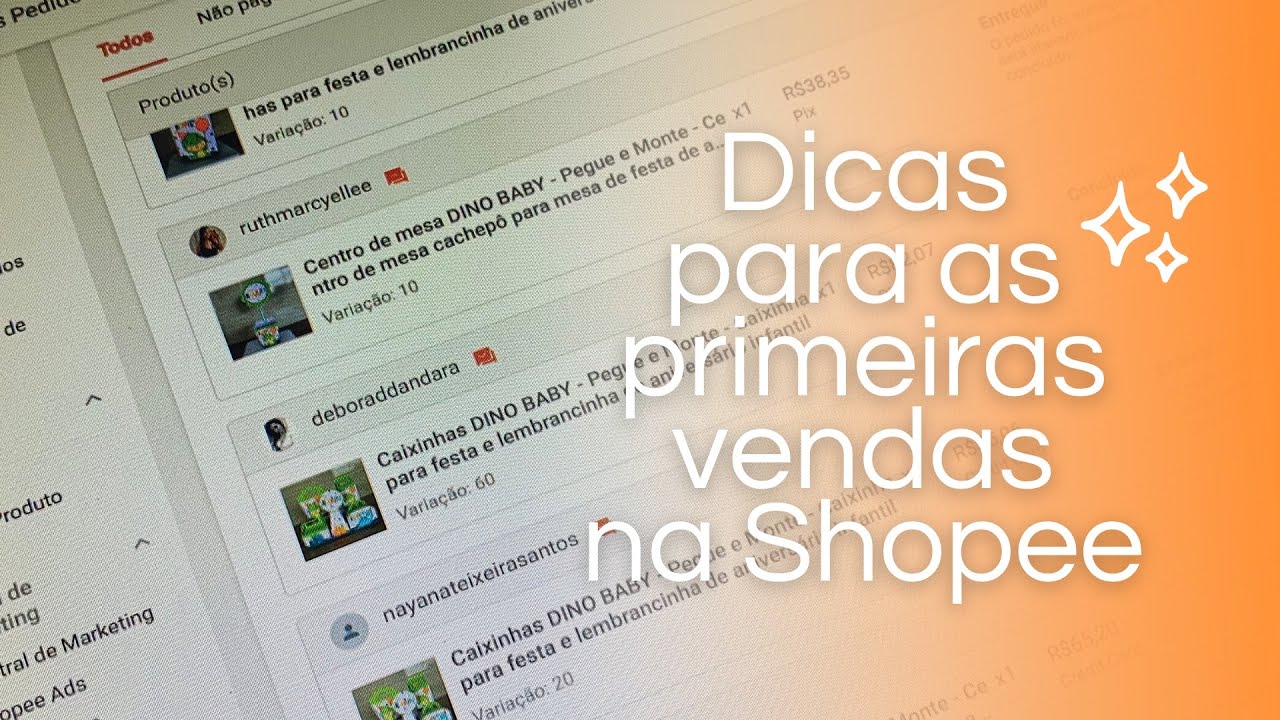 Dicas e estratégias para a PRIMEIRA VENDA na Shopee 🧡✨