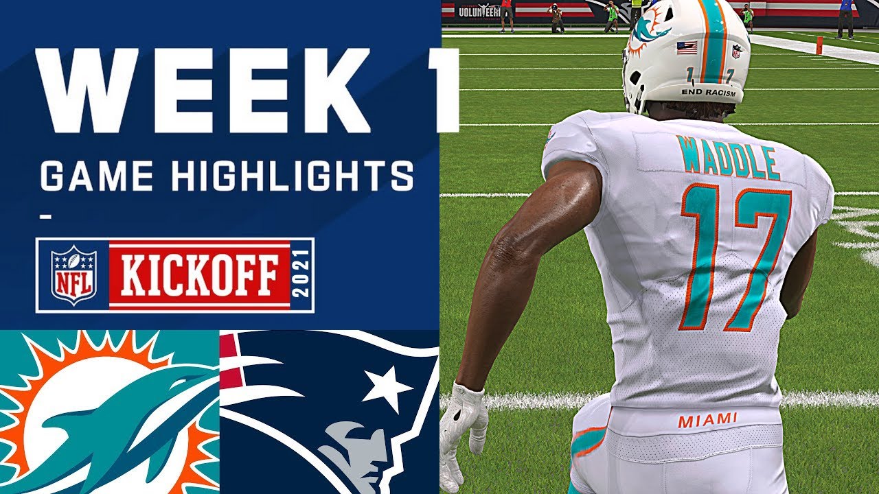 Dolphins vs. Patriots Week 1 - Madden 21 Simulation Highlights (Updated Rosters)