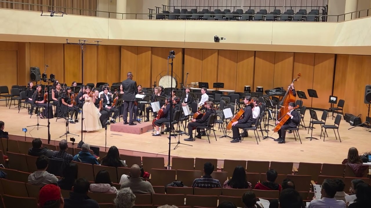 Tyler Cramer on Bass at MYA Conservatory Winter Concert 20260215